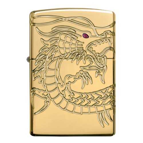 Зажигалка Zippo Armor Multicut Dragon High Polish Gold Plate в Спортландия