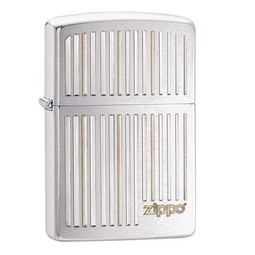 Зажигалка Zippo Vertical Lines Brushed Chrome в Спортландия