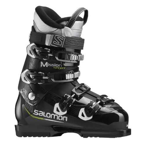 Горнолыжные ботинки Salomon Mission Sport 2018, black/white/acid grey, 28 в Спортландия