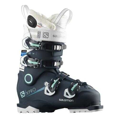 Горнолыжные ботинки Salomon X Pro 80 W Custom Heat Connect 2019, petrol blue/white, 26.5 в Спортландия