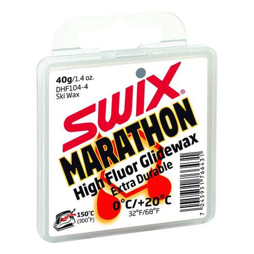 Мазь скольжения DHF104 White MARATHON 0C/+20C 40гр DH104-4 в Спортландия